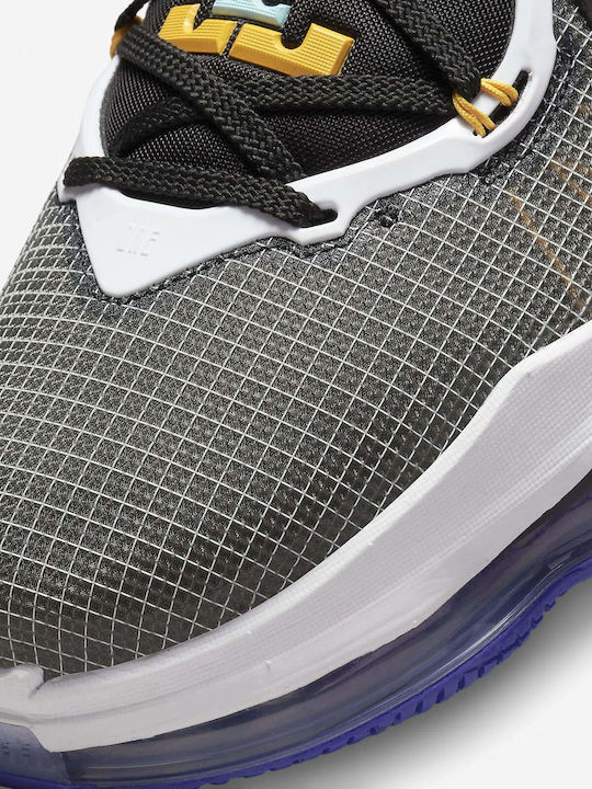 LeBron 19 High Basketball Shoes Black / Persian Violet / White / University Gold