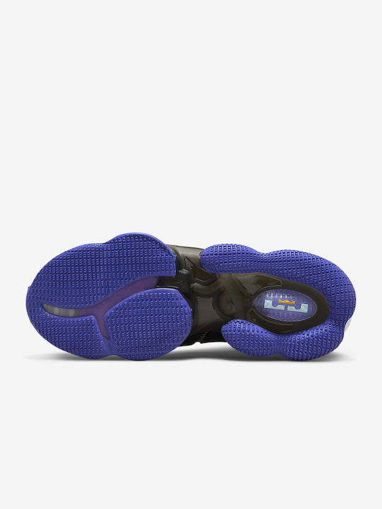 LeBron 19 High Basketball Shoes Black / Persian Violet / White / University Gold