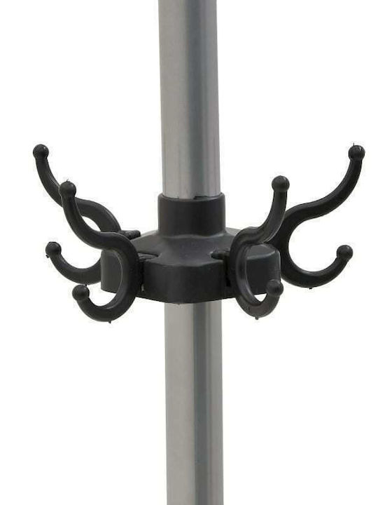 Click Freistehender Kleiderständer Metallisch Black/ Silver 70x70x170cm