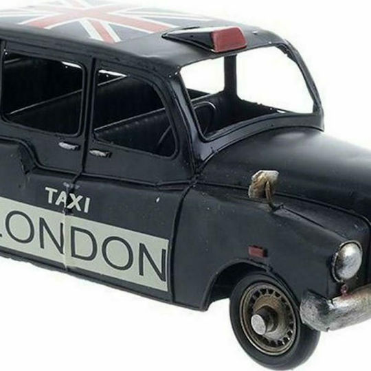 Inart Античен Декоративна кола Металик London Taxi Miniature 28x12x11см 1бр