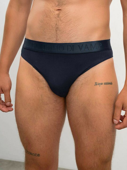 Men's Slips Blue with Patterns 2Pack