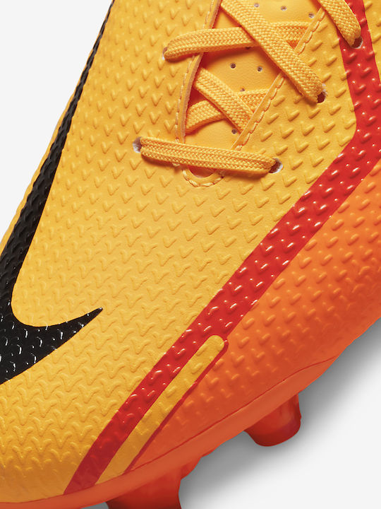 Nike Phantom GT2 Academy Low Football Shoes MG with Cleats Laser Orange / Total Orange / Bright Crimson / Black