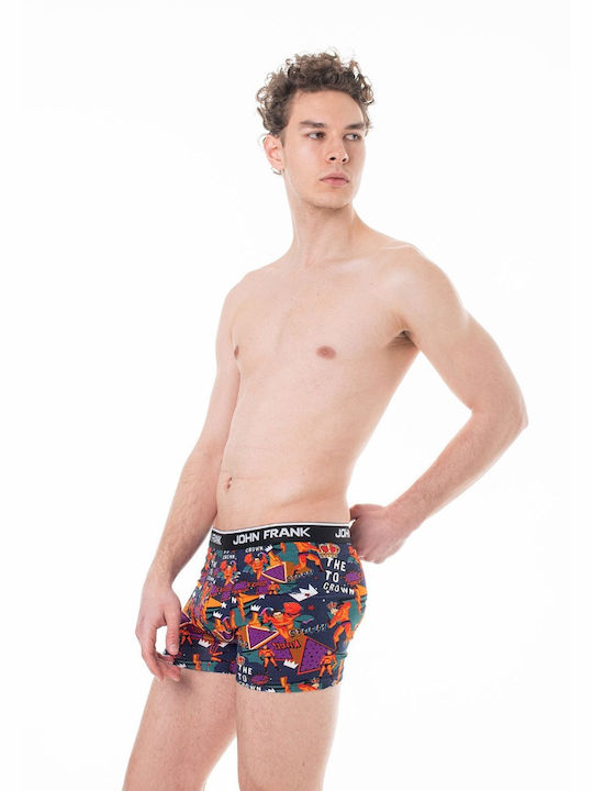 John Frank Captain Planet Men's Boxer Multicolour with Patterns