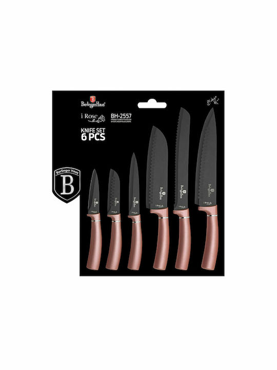 Berlinger Haus Metallic Line Set Messer aus Edelstahl Rose Gold Edition BH-2557 6Stück