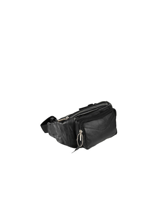 Fetiche Leather Leather Waist Bag Black