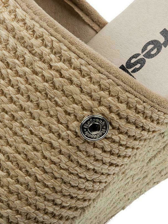 Damenplattformen Taupe