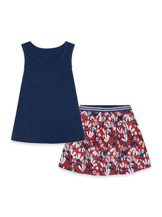 Tuc Tuc Kids Set with Skirt Summer 2pcs Blue