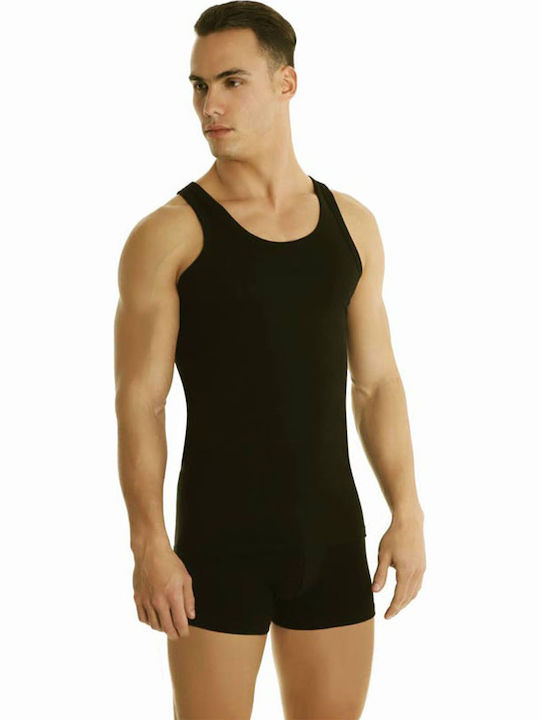 6/404 Men's Undershirt Sleeveless in Black Color