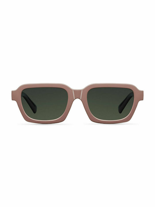 Meller Adisa Sunglasses with Grey Brown Olive Plastic Frame and Green Lens AD-GREYBROWNOLI