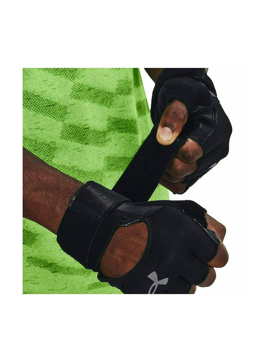 Under Armour Ανδρικά Αθλητικά Γάντια Γυμναστηρίου Μαύρα