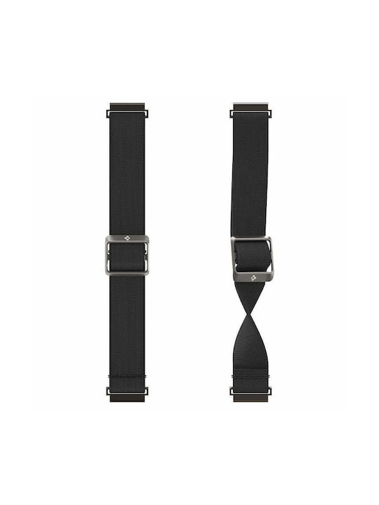 Spigen Lite Fit Λουράκι Υφασμάτινο Μαύρο (Galaxy Watch4/5/6/7/FE/4 Classic/6 Classic/5 Pro)