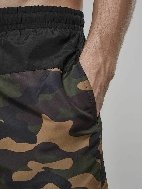 Men's Swimwear Shorts Black / Wood Camo