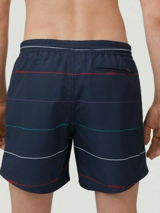 O'neill Contourz Men's Swimwear Shorts Navy Blue Striped