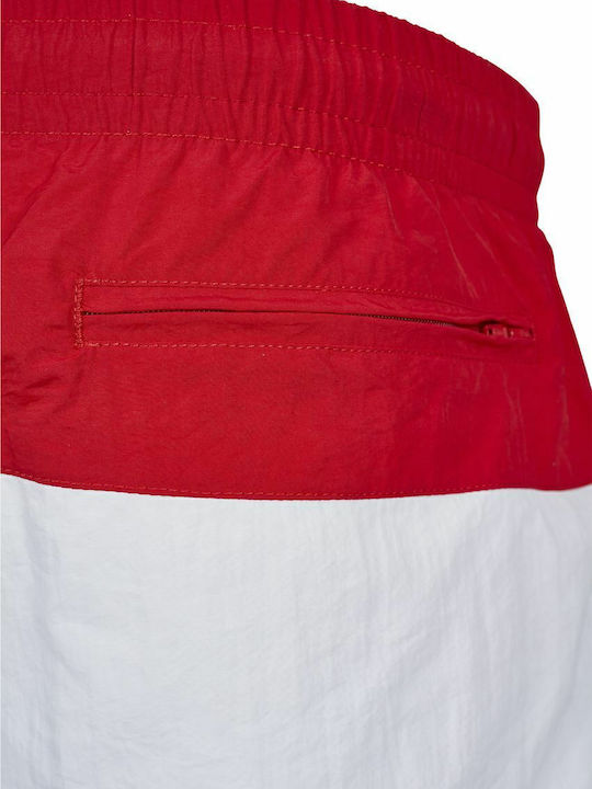 Men's Swimwear Bermuda Red / Black / White Striped