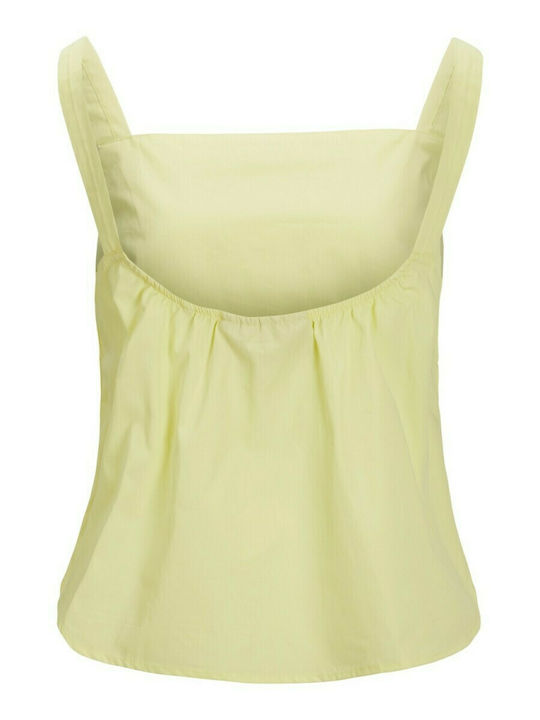 Jack & Jones Women's Summer Blouse Cotton with Straps Yellow