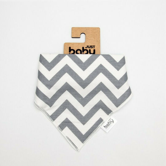 Just Baby Bandana material textil cu buton Gri