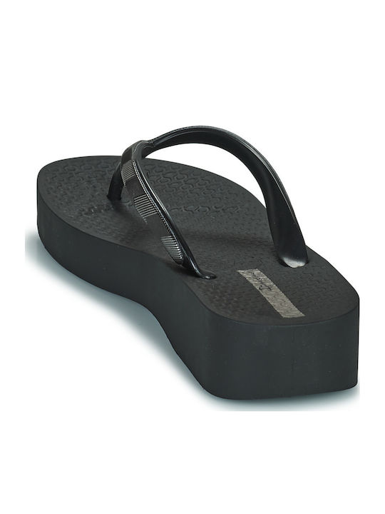 Mesh VII Women's Platform Flip Flops Black