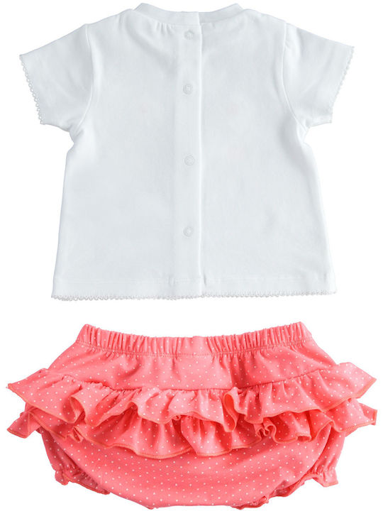 iDO Kids Set with Shorts Summer 2pcs White