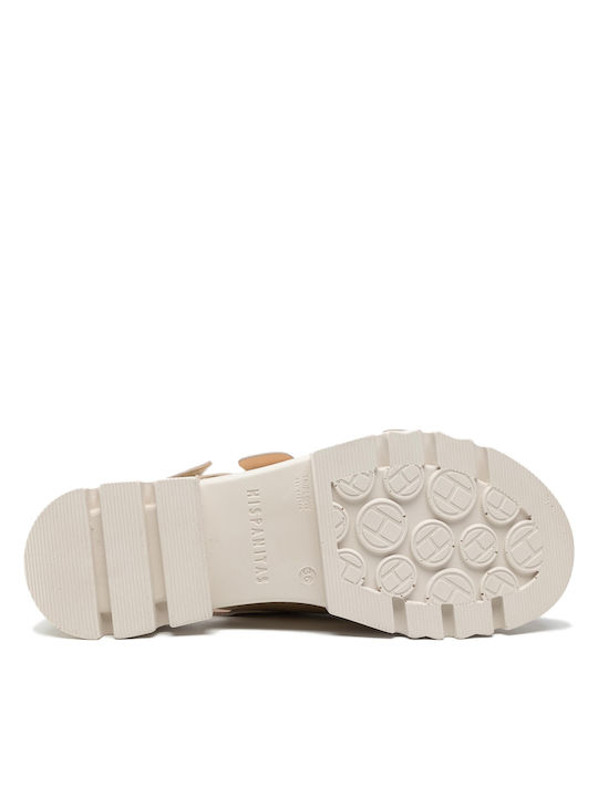 Leather Women's Sandals Platino