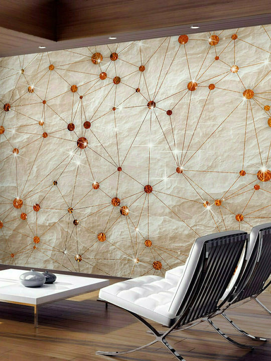 Fototapet de Perete 250x175cm Stone Gold Tesatura Bej