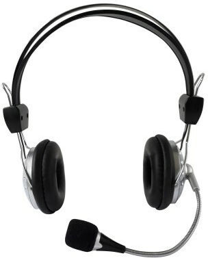 Techly Über Ohr Multimedia-Headsets mit Mikrofon und Verbindung 3,5 mm Klinke in Schwarz Farbe ICC-SH-517TY