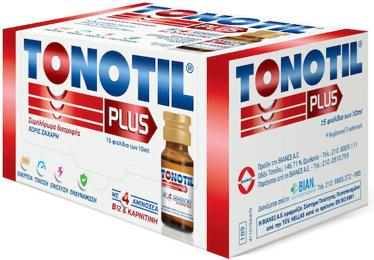 Tonotil Plus Πολυβιταμίνη 15τμχ x 10ml για Ενέργεια