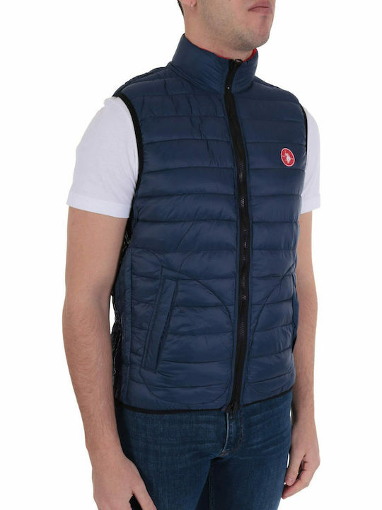 Assn Sleeveless Jacket Puffer Navy / Red