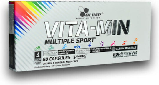 Olimp Sport Nutrition Vita Min Multivitamin for Energy, Immune System Boost & Antioxidant Action 60 caps