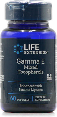 Life Extension Gamma E Mixed Tocopherols Vitamin für die Haut & Antioxidative Wirkung 45iu 60 Softgels