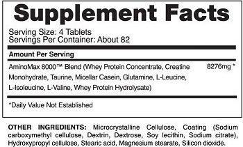 Gaspari Nutrition Aminomax 325 Ταμπλέτες Unflavoured