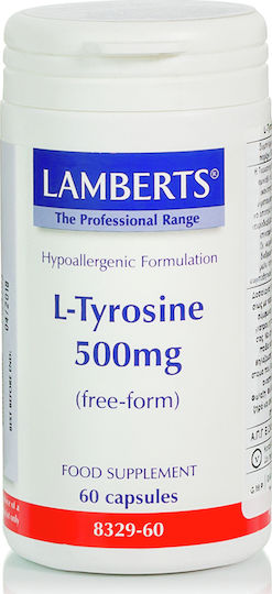 Lamberts L-Tyrosine 500mg 60 Capsules Unflavoured