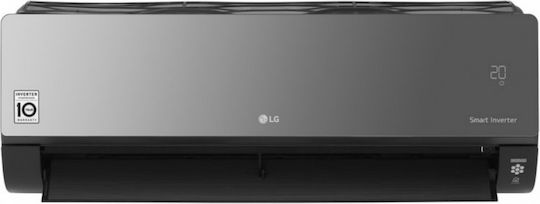 LG ArtCool Mirror BH Aparat De Aer Condiționat Inverter 24000 BTU A++/A+ Cu Umidificator - Ionizator Și WiFi Negru