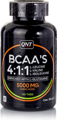 QNT BCAA'S 4:1:1 + L-Glutamine 180 Registerkarten Ungesüßt