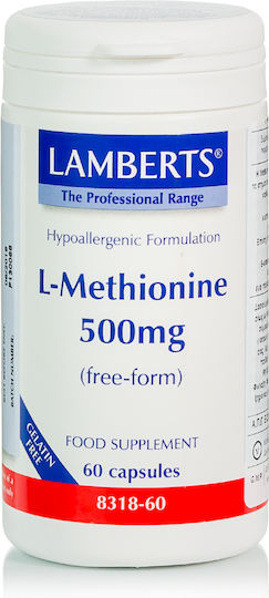Lamberts L-Methionine 500мг 60 Капсули Unflavoured