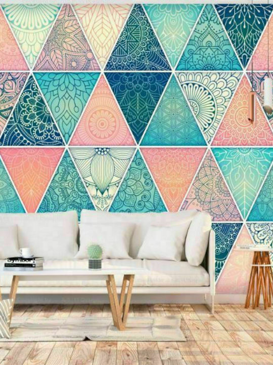 Self-adhesive Wall Mural Triangles 245x175cm