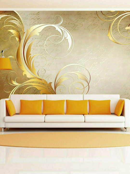 Fototapet de Perete 350x245cm Gold Leaf Tesatura Aurie