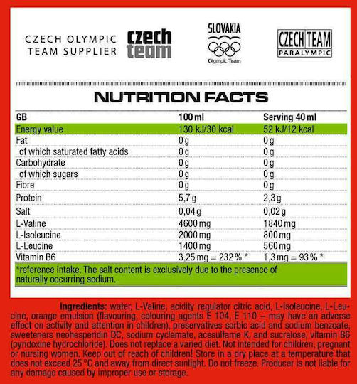 Nutrend BCAA Liquid 1000ml Πορτοκάλι