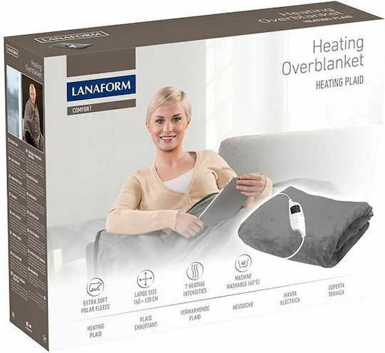 Lanaform LAGR180105 Waschbar mit Timer Gray 120W 130x160cm