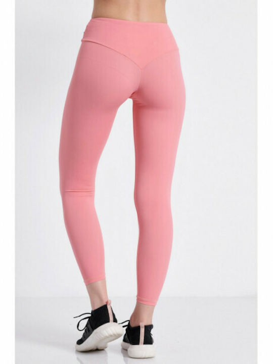 BodyTalk Women's Long Training Legging High Waisted Pink