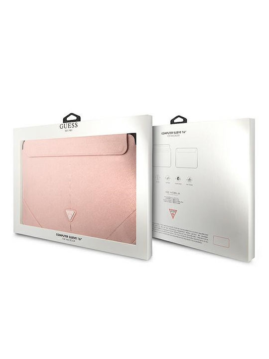 Guess Saffiano Triangle Logo Case for 16" Laptop