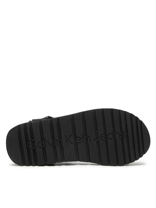 Men's Leather Sandals Black