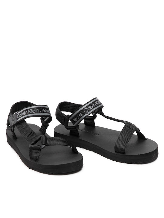 Men's Leather Sandals Black