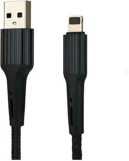 Somostel SMS-BW06 Geflochten USB-A zu Lightning Kabel Schwarz 1m