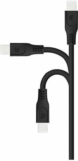 Somostel SMS-BT09 Редовна USB-A към Lightning кабел Черен 1м