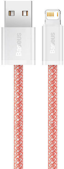 Baseus Dynamic Braided USB-A la Cablu Lightning Portocaliu 1m (CALD000407)