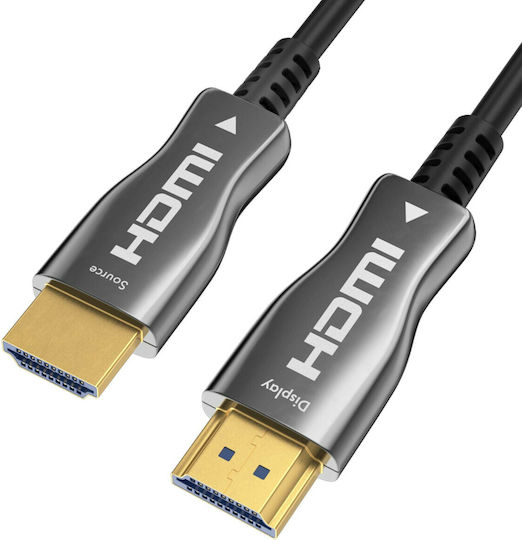 Claroc HDMI 2.0 Премиум Високоскоростен 4K 60Hz HDR Кабел HDMI Мъжки - HDMI Мъжки 20м Черен