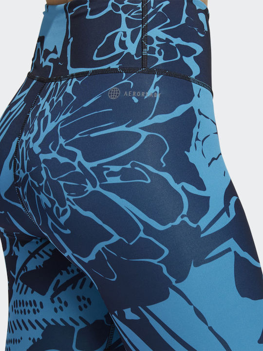 Optime Superher Training Γυναικείο Cropped Κολάν Ψηλόμεσο Craft Blue