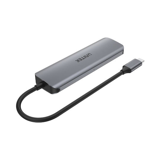 Unitek USB-C Docking Station με HDMI 4K PD Γκρι (H1107E)