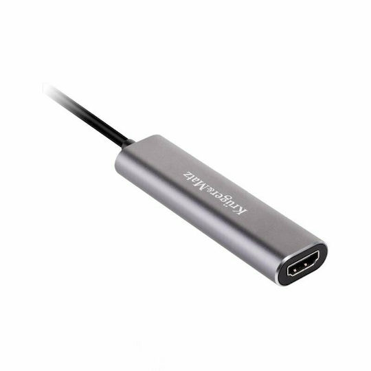 Kruger & Matz USB-C Dockingstation für Laptop mit HDMI 4K Silber (KM0400)