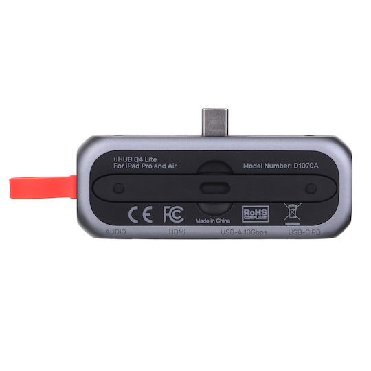 Unitek USB-C Docking Station με HDMI 4K PD Ασημί (D1070A)
